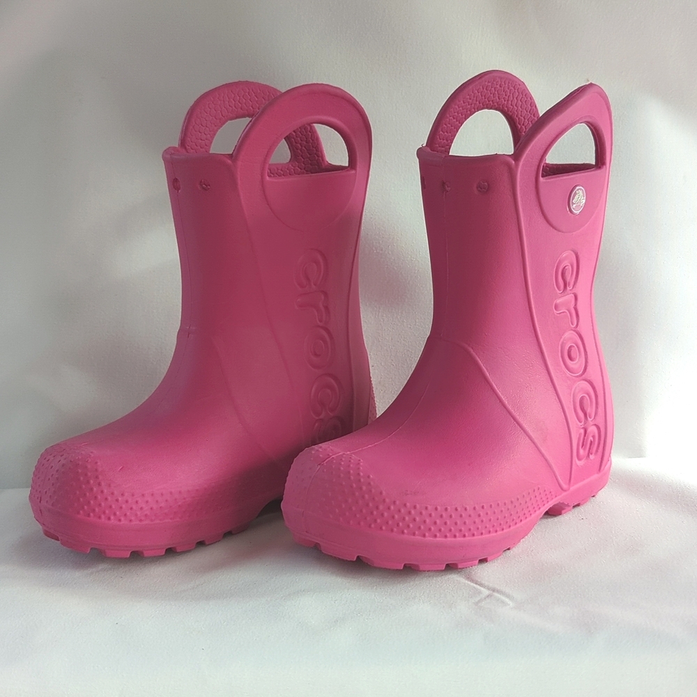Crocs Pink Kids Rain & Snow Boots